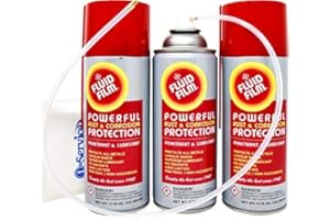 FREEPI Fluid Film 11.75 oz. Spray 3-Pak, Spray can Extension Wand, Bonus Number 1 in Service Wallet Size Tissue Pack