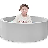 SHJADE Foam Ball Pit, 35.4"x 11.8" Ball Pits for Toddlers, Soft Round Kiddie Baby Playpen Ball Pool for Kids, Ideal Gift for 
