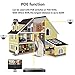 WGCC Dome POE IP Camera Onvif 4MP 2.8mm Wide Angle IP Exterior Camera Indoor Outdoor Wired PoE Network Camera with 98ft Security IR Night Vision, Remote Viewing, IP67 Waterproof