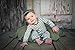 L'ovedbaby Unisex-Baby Newborn Organic Long-Sleeve Overall, Sage/White, 6/9 Months