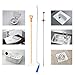 5 Pack Drain Snake Hair Clog Remover, Hair Catcher Drain Auger Cleaning Tool for Bathroom Tub, Sink, Toilet, Sewer, Kitchen