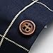 LOCALMODE Men's 100% Cotton Long Sleeve Plaid Slim Fit Button Down Dress Shirt XX-Large Navy Blue