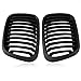 Heart Horse Front Kidney Grille Grill for 1998-2001 BMW 3 Series E46 320i 323i 325i 328i 330i Sedan 4-Door Replacement (Matte Black)