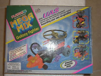 VINTAGE PLAYGO MULTIMAC MEGA MIX GALAXY FIGHTER UAS FRICTION JOINER ZOIDS MIB 2 /item# G4W8B-48Q24899