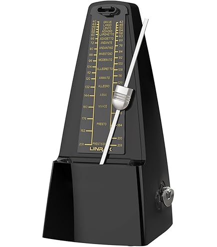 Metrónomo 80 Metrónomo Mecánico Antiguo, Cronómetro Musical De