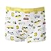 DUORA Underwear Boys Cotton Comfortable Short Boxer Briefs for Toddler 5-Pack (L Toddler 3-5 Year Old)