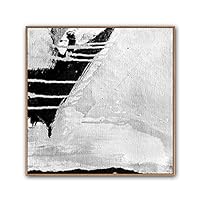 Framed Canvas Wall Art Abstract Circle Canvas Prints Home Artwork Decoration for Living Room,Bedroom - 16x16 inches