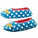 Bioworld Women's DC Comics Wonder Woman Fuzzy Slipper Socks-Small/Medium Blue/Red