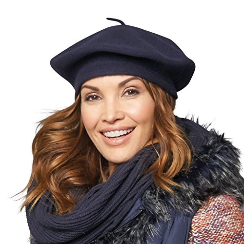 Parkhurst Womens Basque Beret 100 Wool French Hat Cap  display picture 3