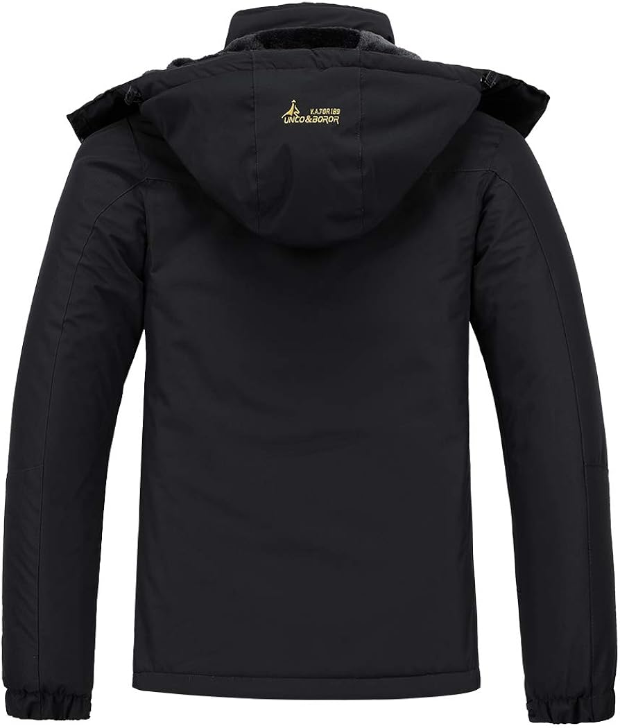 MOERDENG Men's Waterproof Ski Jacket Warm Winter Snow Coat Mountain Windbreaker Hooded Raincoat Snowboarding Jackets: Clothing
