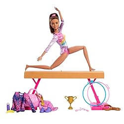 Barbie Gymnastics Doll & Accessories, Playset with