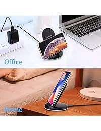 Yootech [2 unidades] Cargador inalámbrico con certificado Qi 7,5 W soporte de carga inalámbrico compatible con iPhone Xs MAX XR XS X 8 8 Plus, 10 W para Galaxy Note 9 S9 S9 Plus, 5 W todos los teléfonos con Qi activado (sin adaptador CA)