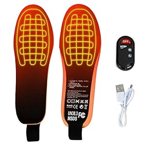 Leisuretime Verwarmde inlegzolen, elektrische oplaadbare verwarmde binnenzool met afstandsbediening voetverwarmer…