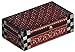 SouvNear Decorative Wood Box - Handmade Treasure Chest - Red Premium Quality and Cone Painting Art Trinket Keepsake Decorative Jewelry Box from India - Gifts for Her
