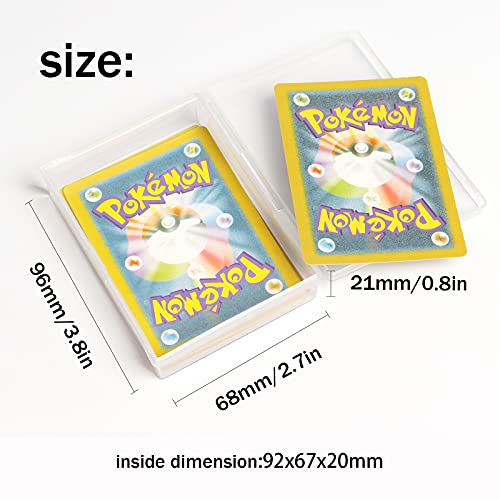 Zsxdc 10 Pieces Playing Card Box Trading Card Case Card Storage