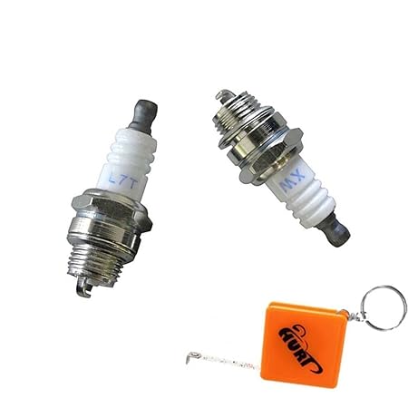 HURI 2 Stück Zündkerze für Timbertech MS52-2TL Motorsense Freischneider 3PS 52ccm