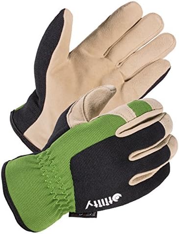 SKYDEER High-Performance Stretch Spandex Mechanic Work Gloves with Genuine Deerskin Suede Leather (SD2245/XL)
