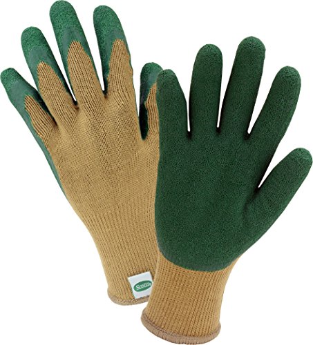 West Chester Scotts SC30500 Stretch Knit Gardening Gloves with Latex Coated Palm: Medium, 1 Pair