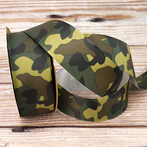 Green Camouflage And Undercover Ribbon (22 metre reel)