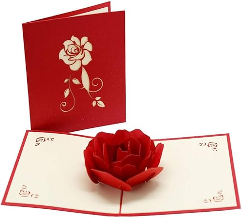 Yongbest Carte Cadeau 3d Pop Up Carte De Voeux Pour Anniversaire D Enveloppe Paper Carte De Vœux Pour La Famille Enfants Amis Amoureux De La Saint Valentin Joyeux Anniversaire Amazon Fr Cuisine Maison