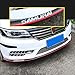 Front Lip ,HengJia Auto Parts 2.5m/8.2ft Car Rubber Bumper Lip,Front Bumper Lip ,Carbon Fiber Spoiler ,Side Skirt, 100% waterproof protection（Carbon black red）