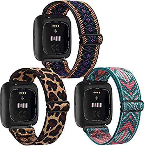 ELECDON Watch Bands of Adjustable Elastic Compatible for Fitbit
