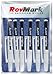 RevMark Bright Series Industrial Marker - 6 Pack - Made in USA - Replaces paint marker for metal, pipe, pvc - WHITE