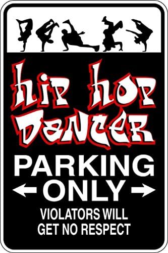 Hip Hop Dancers Picture Art – Boys Girls BedRoom- Size : 8 Inches X 16 Inches - Vinyl Wall Sticker