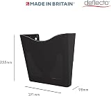 Deflecto Graphite A4 Wall Mounted Document Holder with Antimicrobial Additives view 2