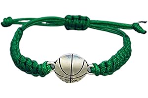 Sportybella Basketball Charm Bracelet- Adjustable Bracelets For Girls And Boys w/Basketball Charm. Basketball Gifts And Souvenir for Basketball Players. Unisex Friendship Bracelet