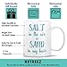 Retreez Funny Mug - Salt in the Air & Sand in My Hair Beach Lovers 11 Oz Ceramic Coffee Mugs - Funny, Sarcasm, Motivational, Inspirational birthday gifts for friends, coworkers, siblings, dad or mom