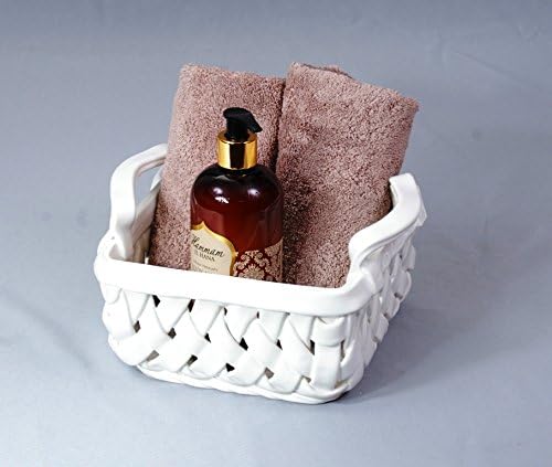 weißer Porzellankorb aus Porzellan, bestens geeignet für