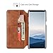 Galaxy Note 8 Wallet Case, Ultra Slim Business Style, FUTSYM Premium Scratch Resistant Leather Flip Case for Samsung Galaxy Note 8, with Gift Box (Brown)