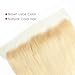 ALLRUN Straight Human Hair 613 Blonde Hair Bundles With Closure Free Part Grade 7A Brazilian Human Hair Double Weft Bleached Blonde Hair(12 14 16 +10