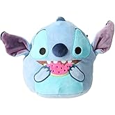 Squishmallows 6.5"" Disney Stitch with Watermelon, Medium, Blue