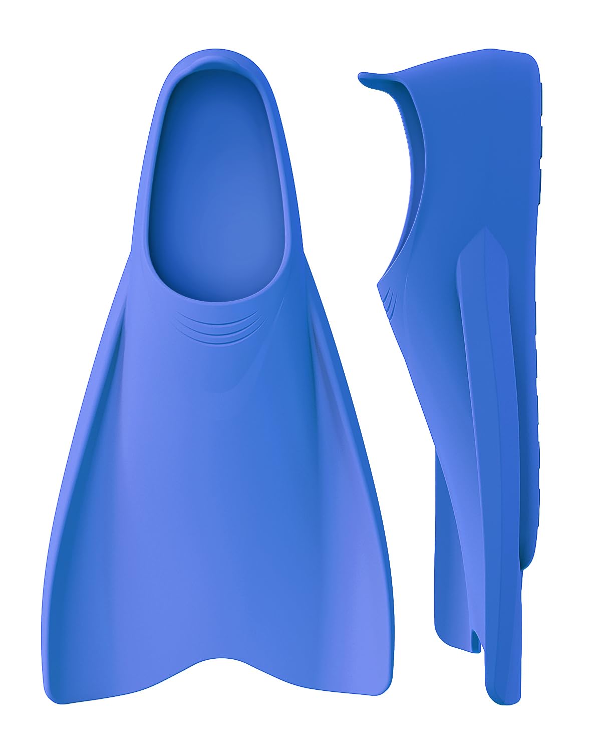 Photo 1 of W WSTOO Streamlined Swimming Fins, Training Short Flippers, Silicone Flippers for Kids Adults Men and Women for Snorkeling and Diving