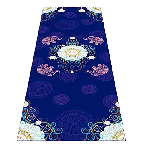 Heathyoga Yoga Towel, Exclusive Corner Pockets Design + Free Spray Bottle, 100% Microfiber Yoga Mat Towel for Hot Yoga, Pilates and Fitness