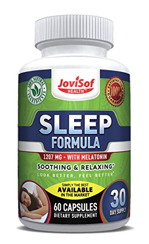 #1 Natural Sleep Aid Supplements with Melatonin, 5HTP, Magnesium, Ashwagandha, Valerian Root, and Chamomile | Fall Asleep Fast Longer- Best Natural Sleeping Pills | Natural Calm Supplement | 60 Count