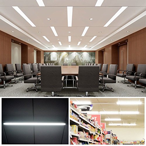 image for 6-Pack of KEDSUM T8 LED Light Tube, 4ft, 22W (70W Equivalent),2400Lm,6