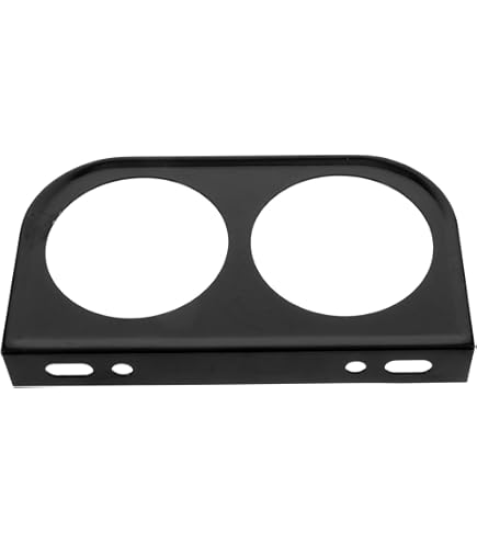Povtii Single Gauge Mounting Panel - 2.1 Inch Metal Gauge Bracket Pod For Car Dashboard, Universal Fit (2 PCS)