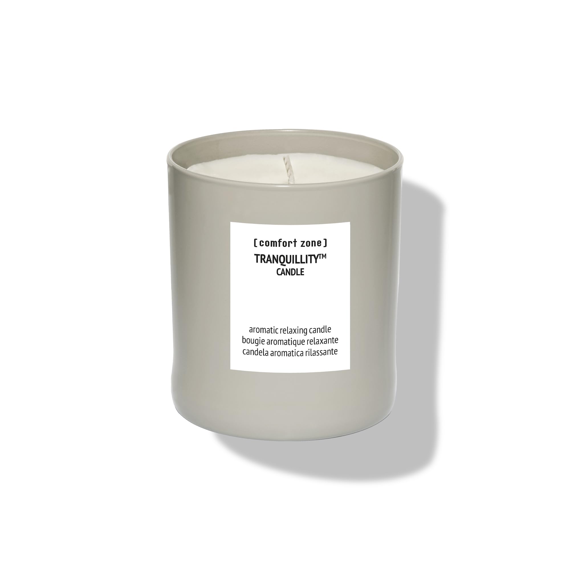 Comfort Zone Tranquillity Candle - 280g - Notes of Vanilla, Rose, Cedarwood - Lasts for 55 Hours - for Wellbeing and Relaxation - Suitable for Vegans - Free from Synthetic Fragrance