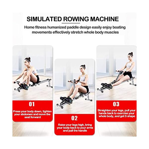 YANGLOU-Fitness Equipment Professional sportsHome Rowing Machine, IndoorRower, Rowing Machine Fitness, Folding with…