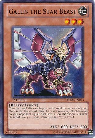 Yu-Gi-Oh! - Gallis the Star Beast (RYMP-EN013) - Ra Yellow Mega-Pack - 1st Edition - Common