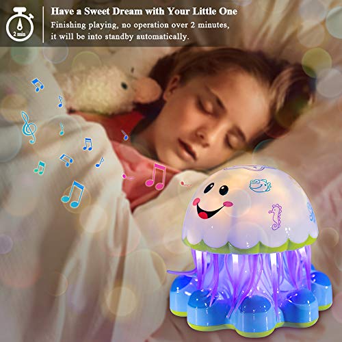 image for TEMI Electronic Baby Activity Jellyfish Dancing and Musical Toys for T