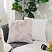 UOOPOO Spliced Mixed Rose Gold Marble Throw Pillow Case Square 16 x 16 Inches Soft Cotton Canvas Home Decorative Wedding Cushion Cover for Sofa and Bed One Side