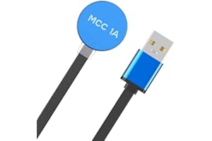 EXMRAT MCC 1A Charger, Magnetic Charging Cable Compatible with Baldr Pro R, Arkfeld, Arkfeld UV, Perun Mini, Perun 2 Mini, Valkyrie PL-Pro, Baton S1R II, Baton3, Obulb MC, Obulb Pro (Black-MCC 1A)