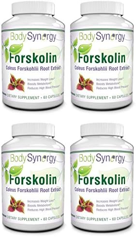 BodySynergy Forskolin Root Extract Capsules, 300mg, 4-Pack