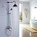 Rozin ORB Finish Bath Tub Shower Faucet Set 8 Inch Shower Head + Hand Spray Porcelain Deco