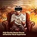 VR Headset, HAMSWAN 3D VR Glasses Virtual Reality Glasses with Built-in Headset 120 Degree FOV and Multifunction Button Compatible with iPhone, Samsung and Other Smartphone