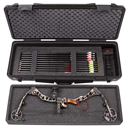 Flambeau Outdoors 6463BW Safe Shot Double Wall Bow Case, Portable Bow Storage, Black, One Size